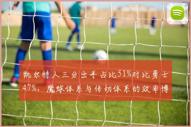 凯尔特人三分出手占比51%对比勇士47%,魔球体系与传切体系的效率博弈